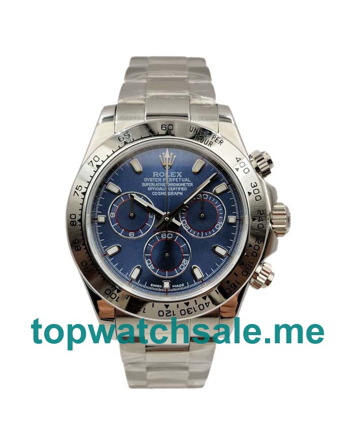 UK Swiss Made Rolex Daytona 116509 40 MM Blue Dials Men Replica Watches