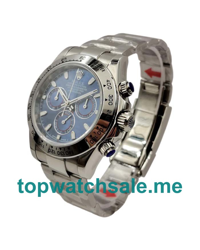 UK Swiss Made Rolex Daytona 116509 40 MM Blue Dials Men Replica Watches