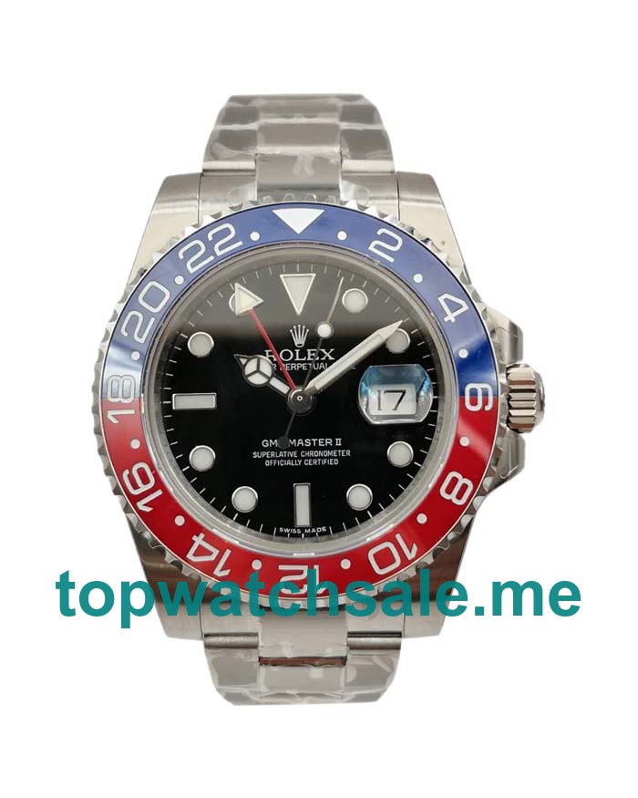 UK Swiss Made Rolex GMT-Master II 116719 40 MM Black Dials Men Replica Watches