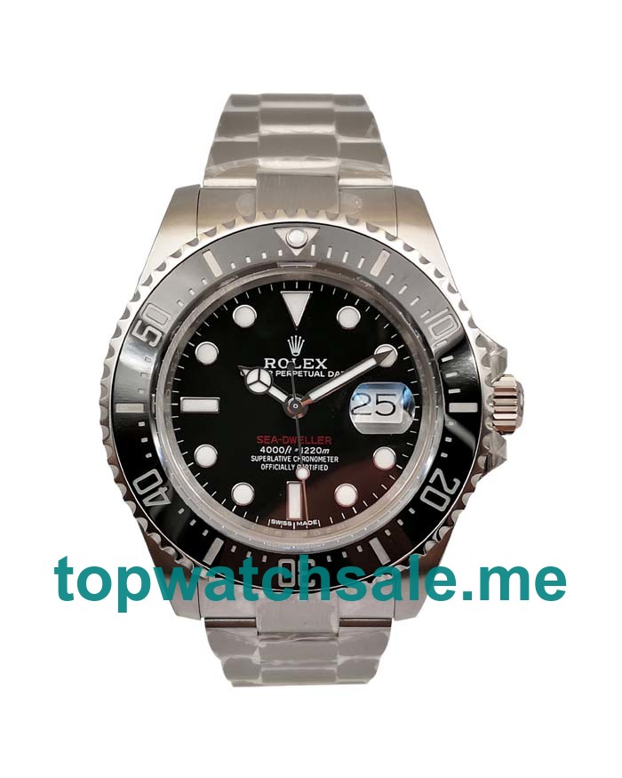 UK Swiss Made Rolex Sea-Dweller 126600 43 MM Black Dials Men Replica Watches