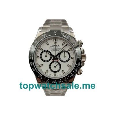 UK Swiss Made Rolex Daytona 116500 40 MM White Dials Men Replica Watches