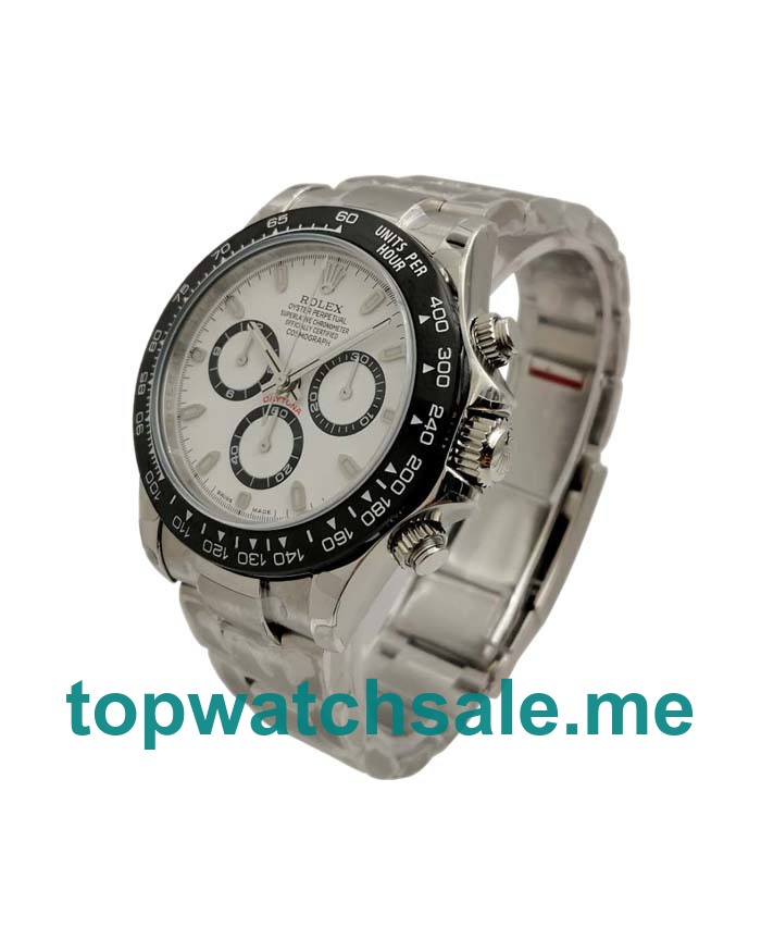 UK Swiss Made Rolex Daytona 116500 40 MM White Dials Men Replica Watches