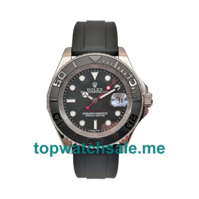 UK Swiss Made Rolex Replica Yacht-Master 116655 40 MM Black Dials Men Replica Watches