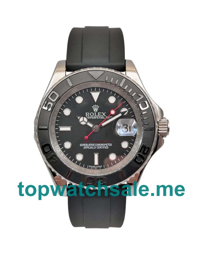 UK Swiss Made Rolex Replica Yacht-Master 116655 40 MM Black Dials Men Replica Watches