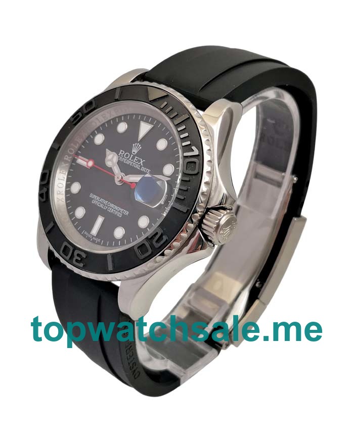 UK Swiss Made Rolex Replica Yacht-Master 116655 40 MM Black Dials Men Replica Watches