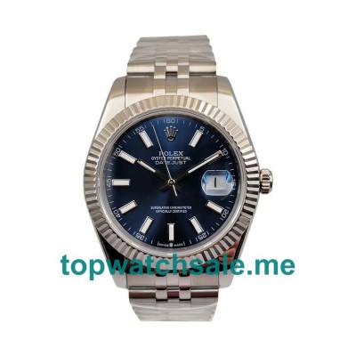 UK Swiss Made Rolex Datejust 126334 41 MM Blue Dials Men Replica Watches