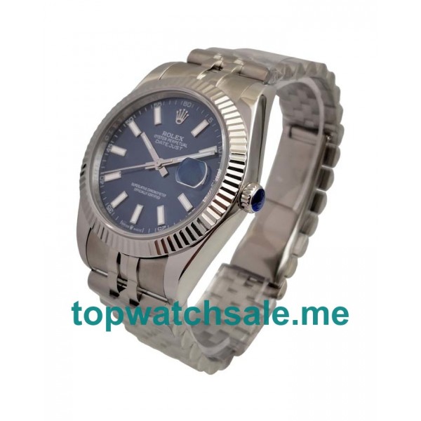 UK Swiss Made Rolex Datejust 126334 41 MM Blue Dials Men Replica Watches