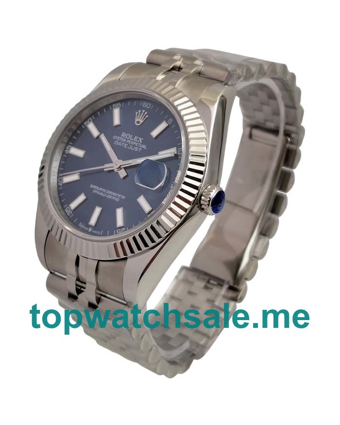 UK Swiss Made Rolex Datejust 126334 41 MM Blue Dials Men Replica Watches