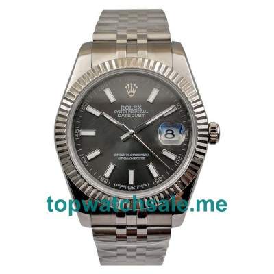 UK Swiss Made Rolex Datejust 126334 41 MM Anthracite Dials Men Replica Watches