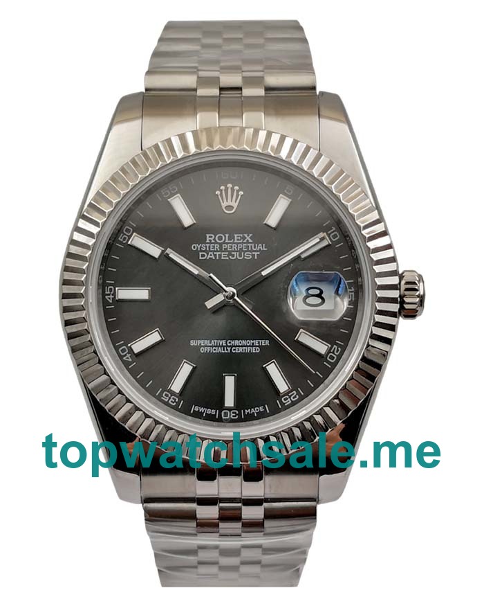 UK Swiss Made Rolex Datejust 126334 41 MM Anthracite Dials Men Replica Watches