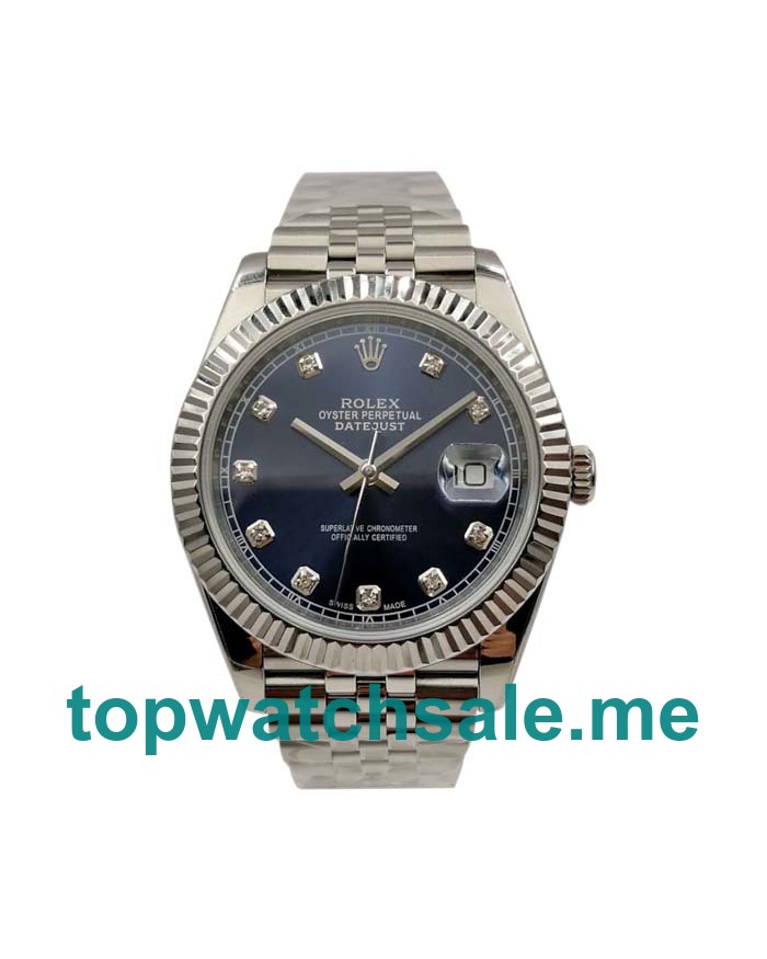 UK Swiss Made Rolex Datejust 126334 41 MM Blue Dials Men Replica Watches