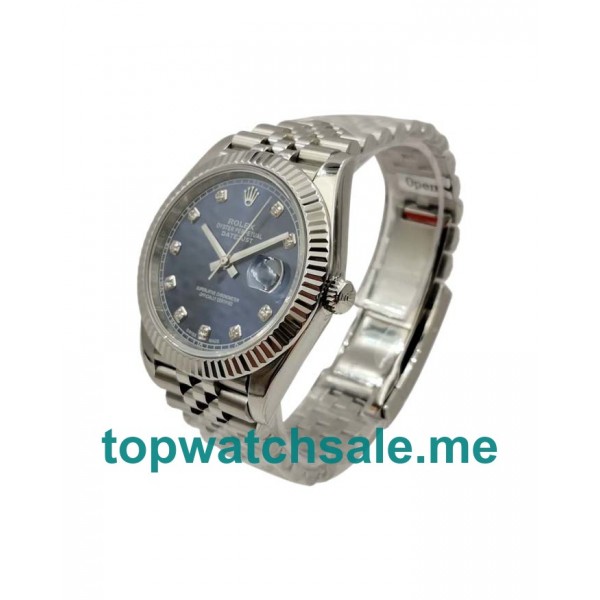 UK Swiss Made Rolex Datejust 126334 41 MM Blue Dials Men Replica Watches