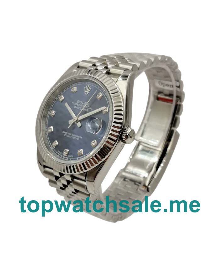 UK Swiss Made Rolex Datejust 126334 41 MM Blue Dials Men Replica Watches