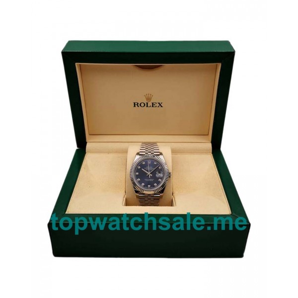 UK Swiss Made Rolex Datejust 126334 41 MM Blue Dials Men Replica Watches