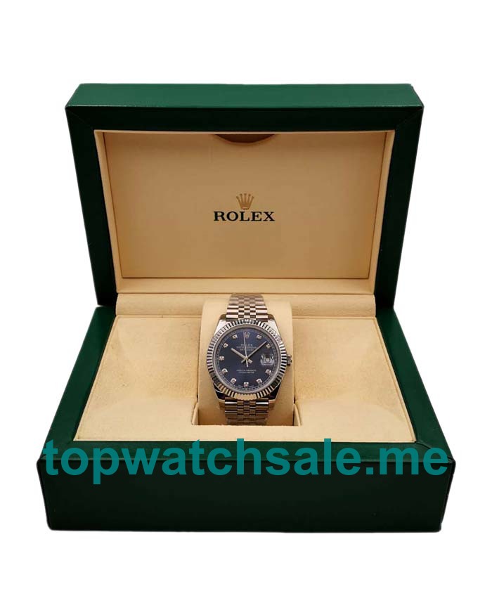 UK Swiss Made Rolex Datejust 126334 41 MM Blue Dials Men Replica Watches