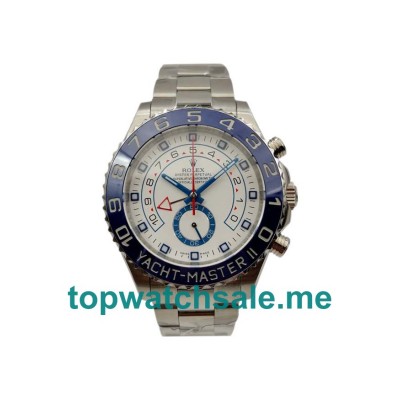 UK Swiss Made Rolex Yacht-Master II 116680 44 MM White Dials Men Replica Watches