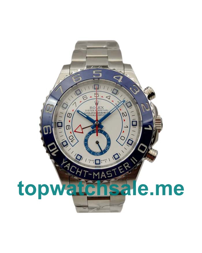 UK Swiss Made Rolex Yacht-Master II 116680 44 MM White Dials Men Replica Watches