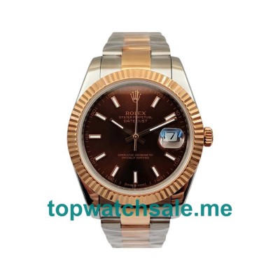 UK Swiss Made Rolex Datejust 126331 41 MM Chocolate Dials Men Replica Watches