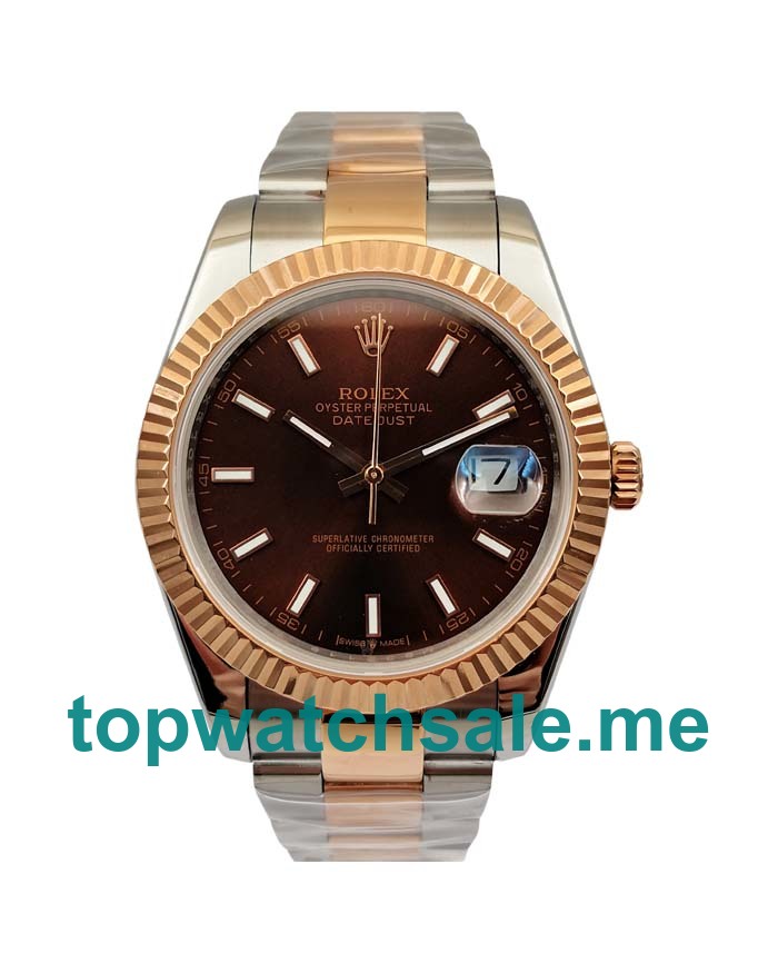 UK Swiss Made Rolex Datejust 126331 41 MM Chocolate Dials Men Replica Watches