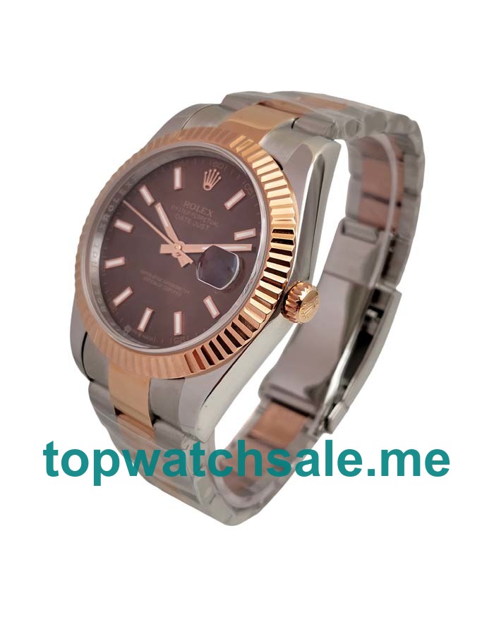 UK Swiss Made Rolex Datejust 126331 41 MM Chocolate Dials Men Replica Watches