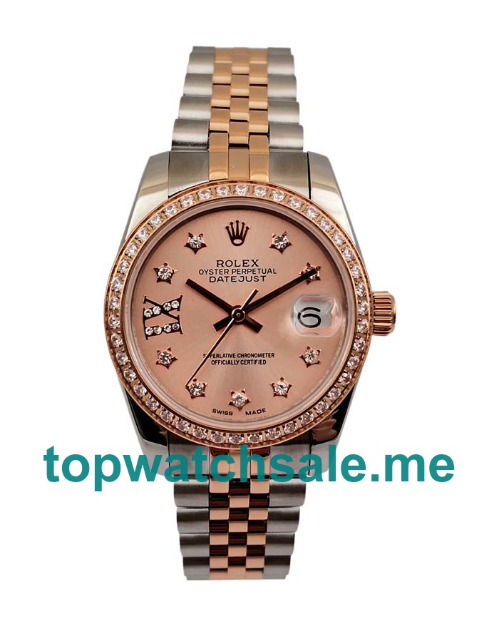 UK Swiss Made Rolex Datejust 279381 31 MM Rose Gold Dials Women Replica Watches