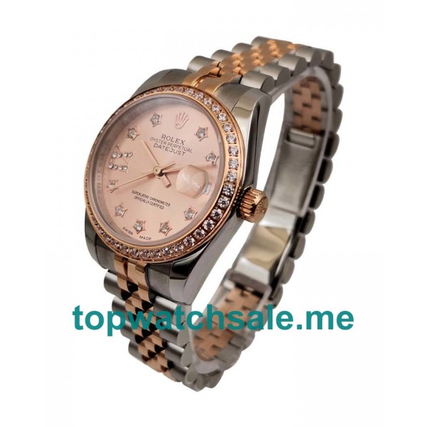 UK Swiss Made Rolex Datejust 279381 31 MM Rose Gold Dials Women Replica Watches