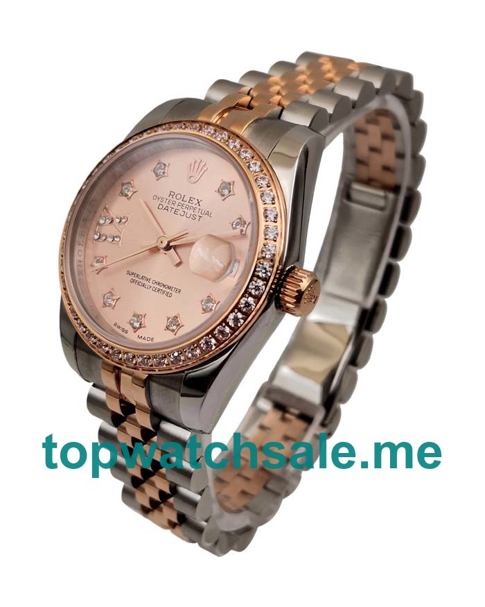 UK Swiss Made Rolex Datejust 279381 31 MM Rose Gold Dials Women Replica Watches