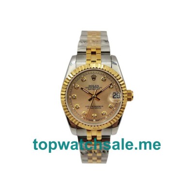 UK Swiss Made Rolex Datejust 178273 31 MM Champagne Dials Unisex Replica Watches