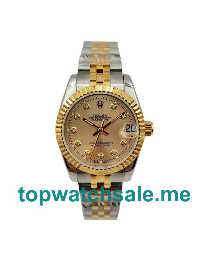 UK Swiss Made Rolex Datejust 178273 31 MM Champagne Dials Unisex Replica Watches