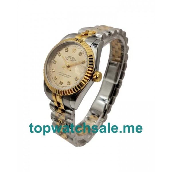 UK Swiss Made Rolex Datejust 178273 31 MM Champagne Dials Unisex Replica Watches