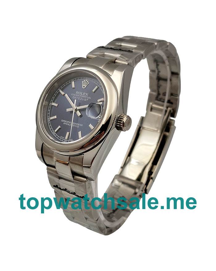 UK AAA Rolex Datejust 178240 31 MM Blue Dials Unisex Replica Watches