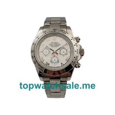 UK AAA Rolex Daytona 116520 40 MM White Dials Men Replica Watches