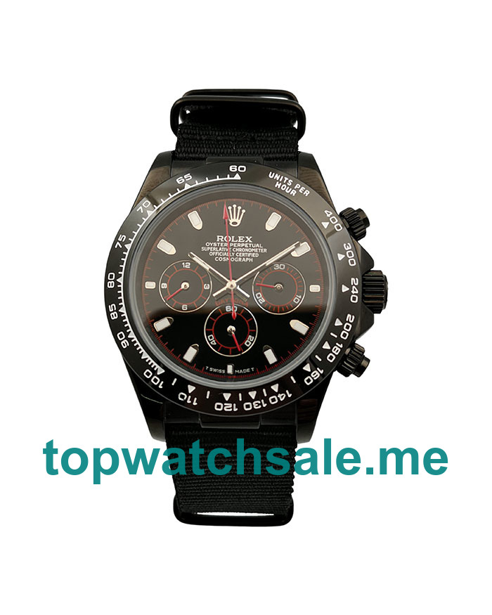 UK AAA Rolex Daytona 16519 40 MM Black Dials Men Replica Watches