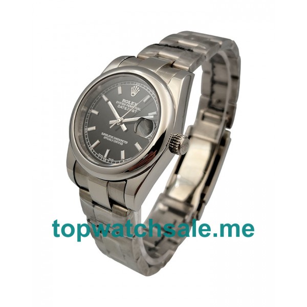 UK AAA Rolex Datejust 178240 31 MM Black Dials Unisex Replica Watches