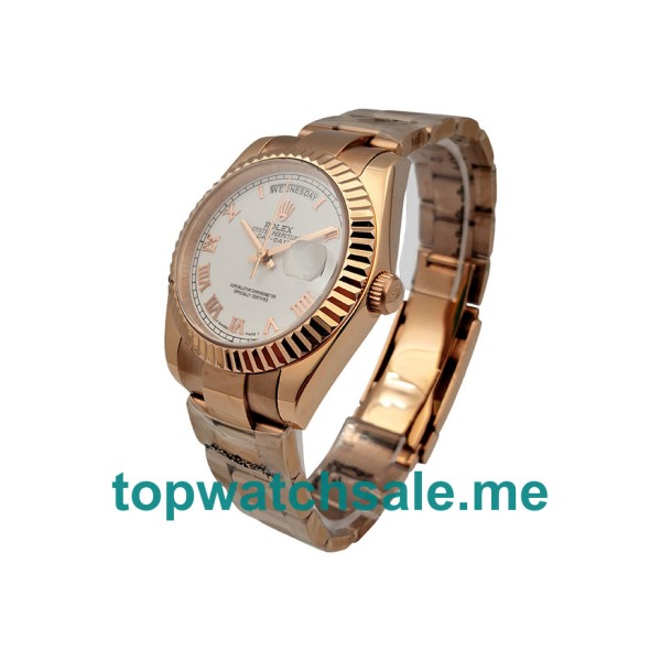 UK AAA Rolex Day-Date 118235 36 MM White Dials Men Replica Watches