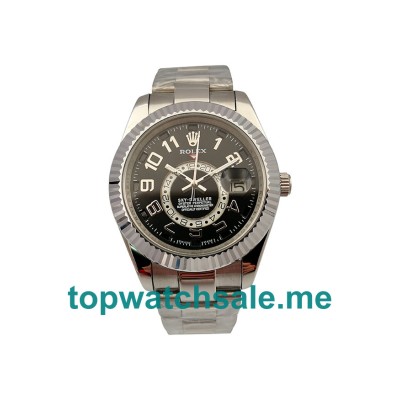 UK AAA Rolex Sky-Dweller 326939 40.5 MM Black Dials Men Replica Watches