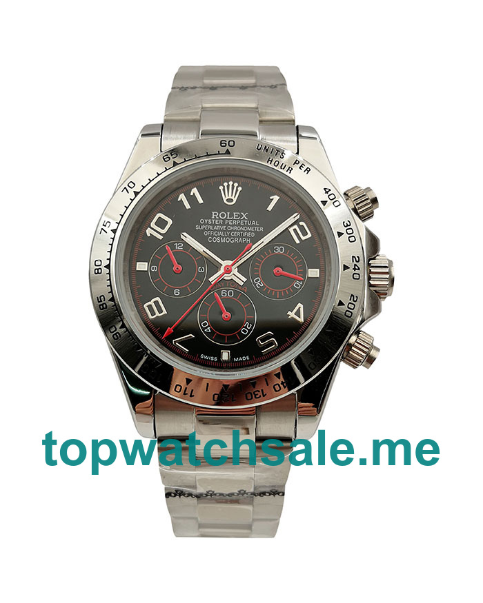 UK AAA Rolex Daytona 116509 40 MM Black Dials Men Replica Watches