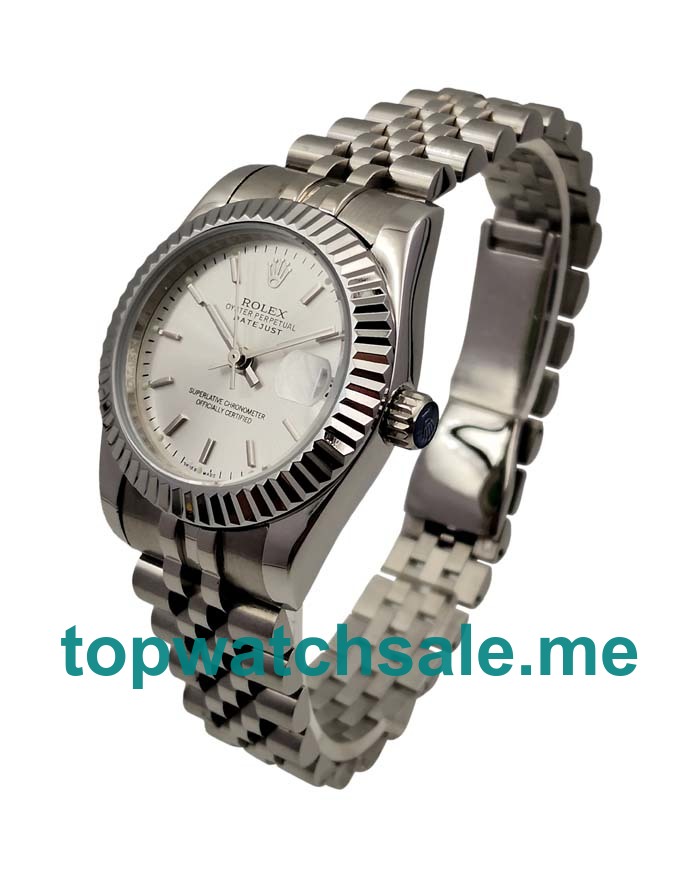 UK AAA Rolex Datejust 179174 31 MM Silver Dials Unisex Replica Watches