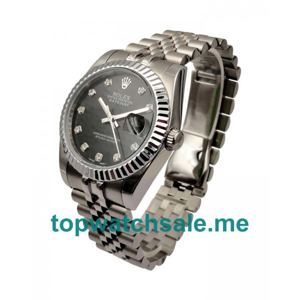 UK AAA Rolex Datejust 116234 36 MM Black Dials Men Replica Watches