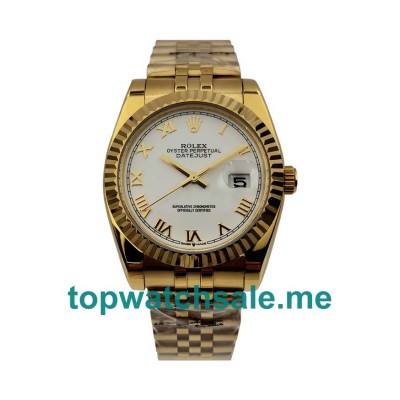 UK AAA Rolex Datejust 116238 36 MM White Dials Men Replica Watches