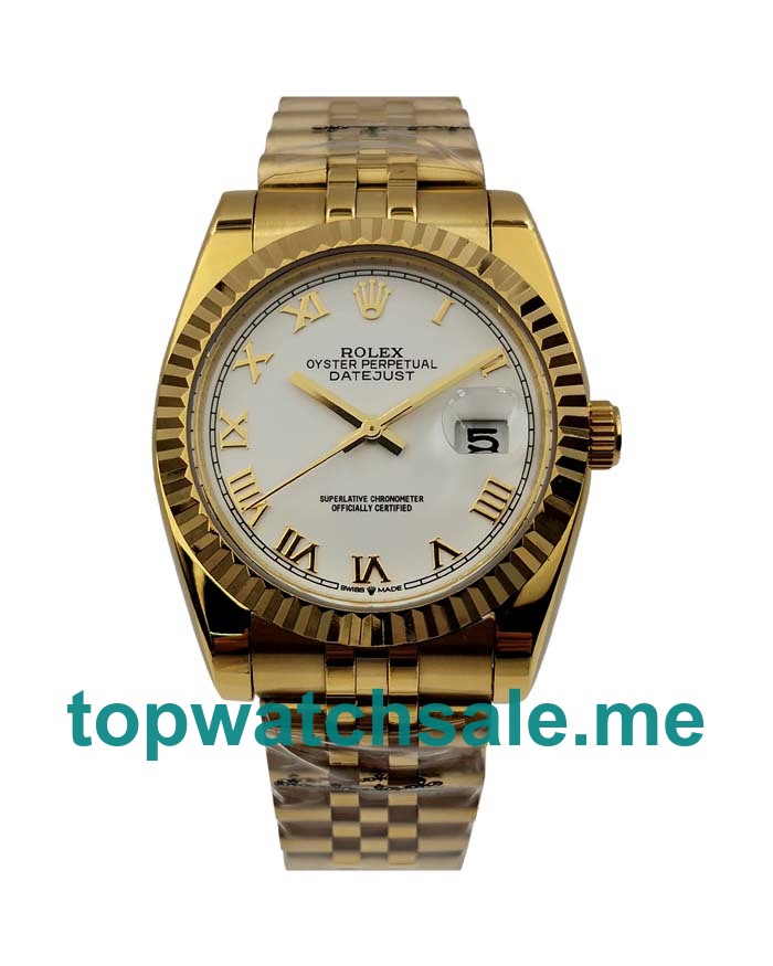 UK AAA Rolex Datejust 116238 36 MM White Dials Men Replica Watches