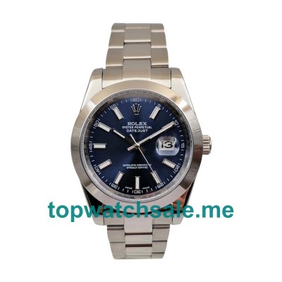 UK AAA Rolex Datejust 126300 41 MM Blue Dials Men Replica Watches