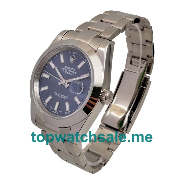 UK AAA Rolex Datejust 126300 41 MM Blue Dials Men Replica Watches