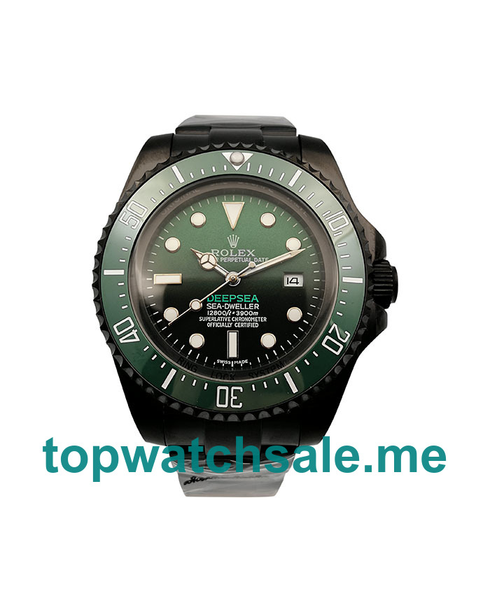 UK AAA Rolex Sea-Dweller Deepsea 126660 44 MM Green & Black Dials Men Replica Watches