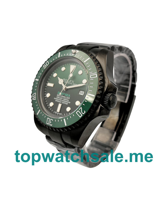 UK AAA Rolex Sea-Dweller Deepsea 126660 44 MM Green & Black Dials Men Replica Watches