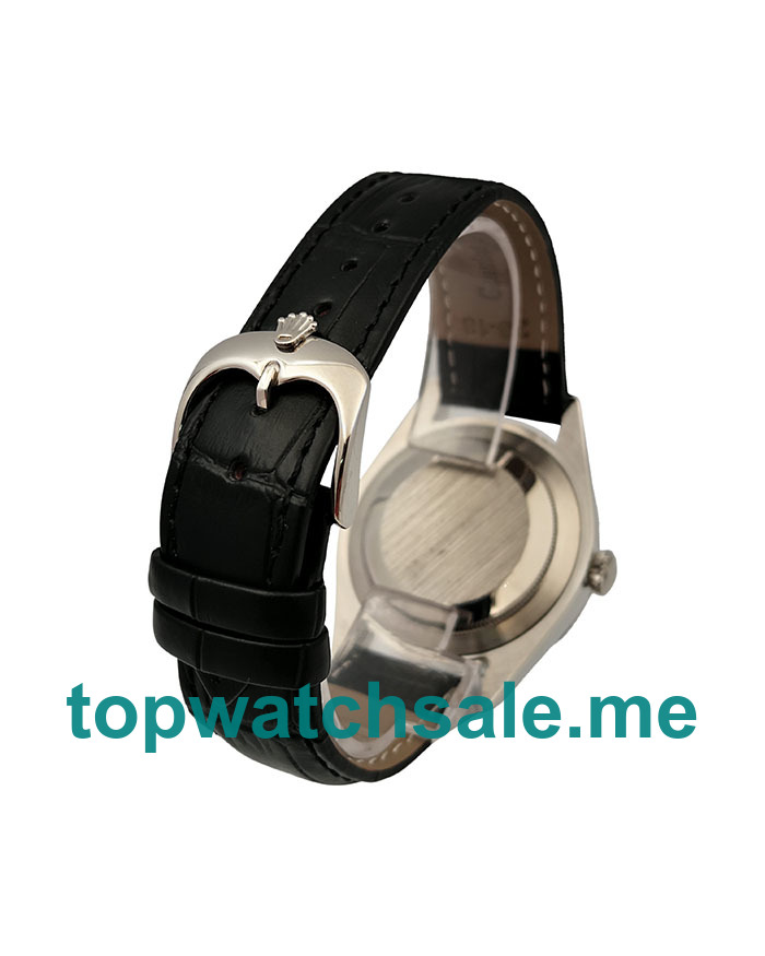 UK AAA Rolex Cellini 50529 39 MM Black Dials Men Replica Watches