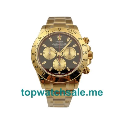 UK Swiss Made Rolex Daytona 116528 40 MM Black Dials Men Replica Watches