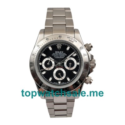 UK AAA Rolex Daytona 116520 40 MM Black Dials Men Replica Watches