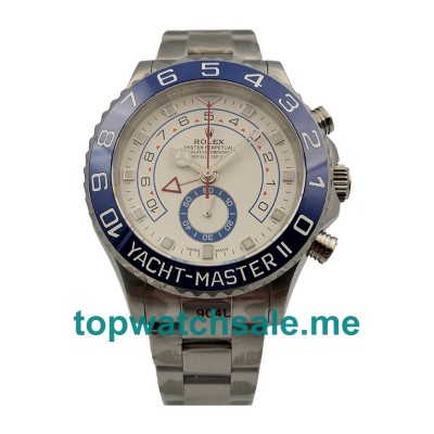 UK Swiss Made Rolex Yacht-Master II 116680 44 MM White Dials Men Replica Watches