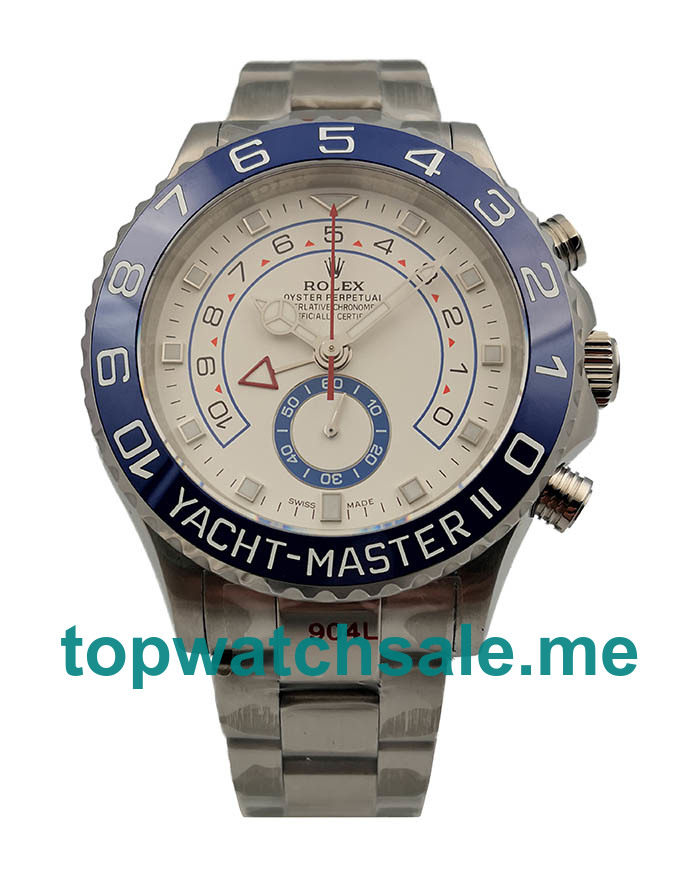 UK Swiss Made Rolex Yacht-Master II 116680 44 MM White Dials Men Replica Watches